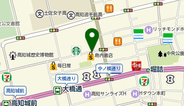 ミーツ帯屋町ココカラファイン店の地図画像
