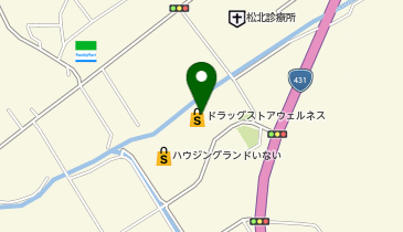 ワッツウィズ東川津ウェルネス店の地図画像