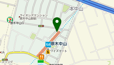 ワッツウィズ原木中山業務スーパー店の地図画像