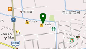 ミーツはるえハーツ店の地図画像