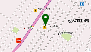 ワッツウィズ大河原サトー商会店の地図画像