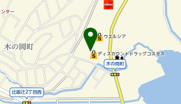 ドラッグストアコスモス 木の岡店の地図画像
