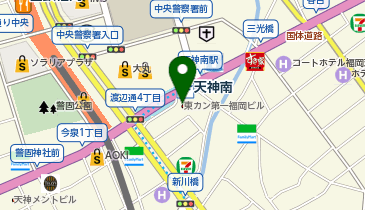 ドラッグストアコスモス 天神大丸前店の地図画像