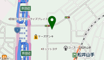 ドラッグストアコスモス 松井山手店の地図画像