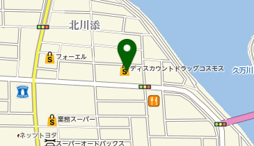ドラッグストアコスモス 北川添店の地図画像