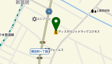 ドラッグストアコスモス 綾田店の地図画像
