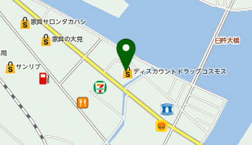 ドラッグストアコスモス 新地店の地図画像