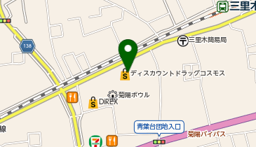 ドラッグストアコスモス 菊陽店の地図画像