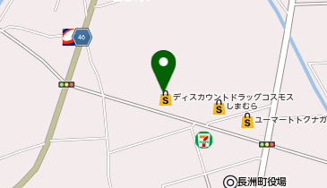 ドラッグストアコスモス 長洲店の地図画像