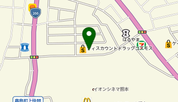 ドラッグストアコスモス 熊本嘉島店の地図画像