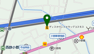 ドラッグストアコスモス 小郡店の地図画像