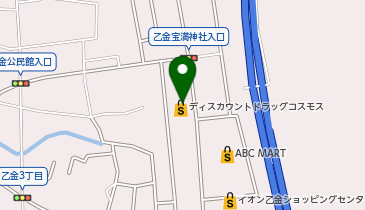 ドラッグストアコスモス 乙金店の地図画像