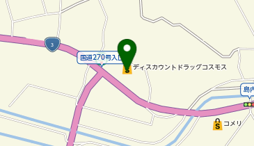 ドラッグストアコスモス 市来店の地図画像