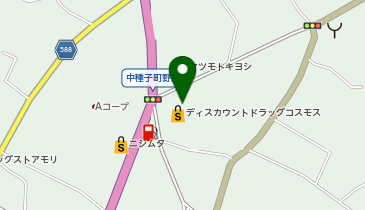 ドラッグストアコスモス 中種子店の地図画像