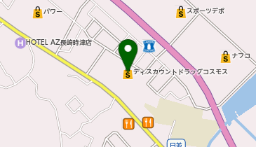 ドラッグストアコスモス 時津店の地図画像