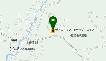 ドラッグストアコスモス 木風店の地図画像
