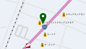 ドラッグストアコスモス 白石店の地図画像