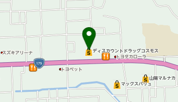 ドラッグストアコスモス 東出店の地図画像