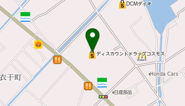 ドラッグストアコスモス 喜田村店の地図画像