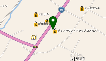 ドラッグストアコスモス 白鳥店の地図画像