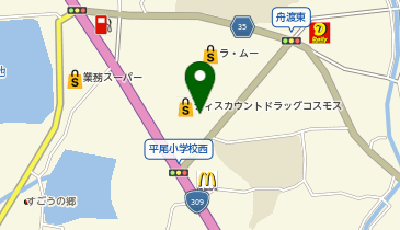 ドラッグストアコスモス 美原平尾店の地図画像