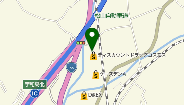 ドラッグストアコスモス 宇和島北店の地図画像