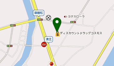 ドラッグストアコスモス 御膳松店の地図画像