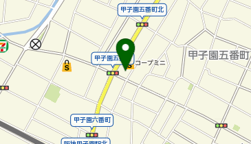 茶月 阪神甲子園店の地図画像