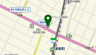 明光義塾 津新町教室の地図画像