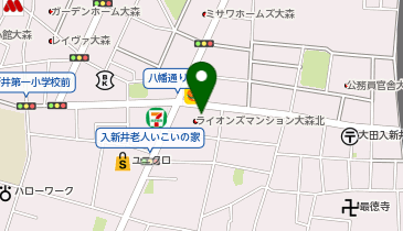 ほっかほっか亭大森北3丁目店の地図画像