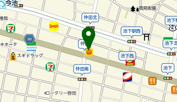 ほっかほっか亭広小路仲田店の地図画像