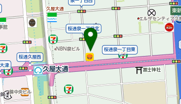 ほっかほっか亭桜通泉店の地図画像