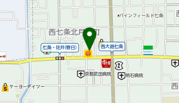 ほっかほっか亭西大路七条店の地図画像