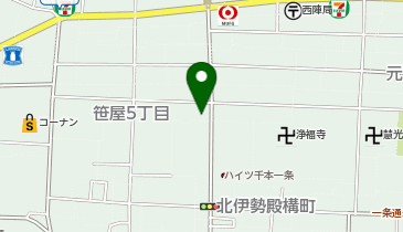 ほっかほっか亭千本今出川店の地図画像