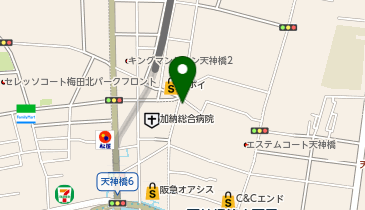 ほっかほっか亭天六店の地図画像