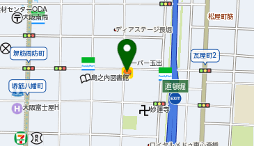 ほっかほっか亭島之内店の地図画像