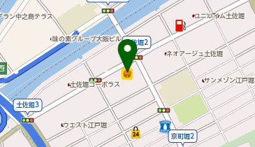 ほっかほっか亭江戸堀店の地図画像