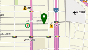 ほっかほっか亭内環平野店の地図画像