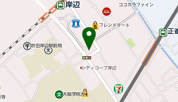 ほっかほっか亭岸辺駅前店の地図画像
