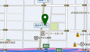 ほっかほっか亭長田駅前店の地図画像