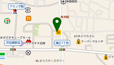 ほっかほっか亭潮江店(兵庫県)の地図画像