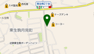 ほっかほっか亭東生駒二丁目店の地図画像