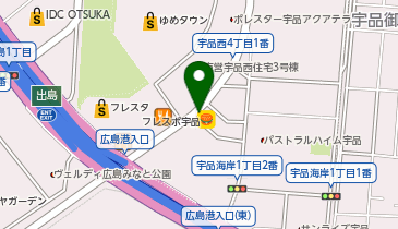 ほっかほっか亭宇品西店の地図画像