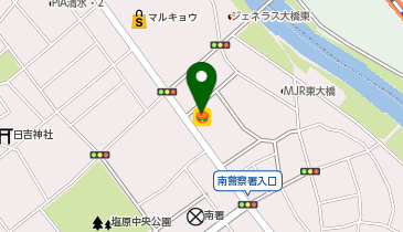 ほっかほっか亭塩原店の地図画像