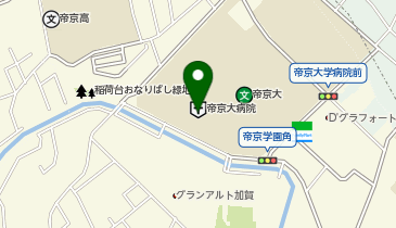 クオール薬局 ナチュラルローソン帝京大学付属病院店(売店)の地図画像