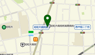 クオール薬局 ローソン昭和医科大学東病院店(売店)の地図画像