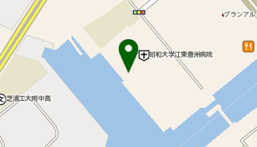 クオール薬局 ナチュラルローソン昭和大学江東豊洲病院店(売店)の地図画像