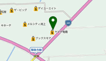 ヤマダデンキ テックランド潟上店の地図画像