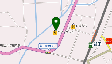 ヤマダデンキ テックランド益子店の地図画像