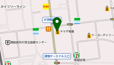 ヤマダデンキ テックランド南越谷店の地図画像